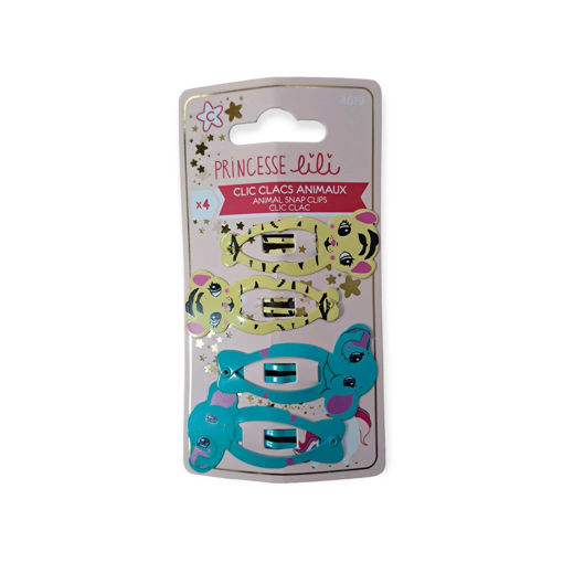 Picture of PRINCESSE LILI ANIMALS SNAP CLIPS X4
